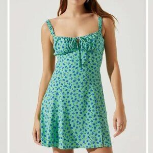 ASTR The Label Floral Cutout Mini Dress - size M